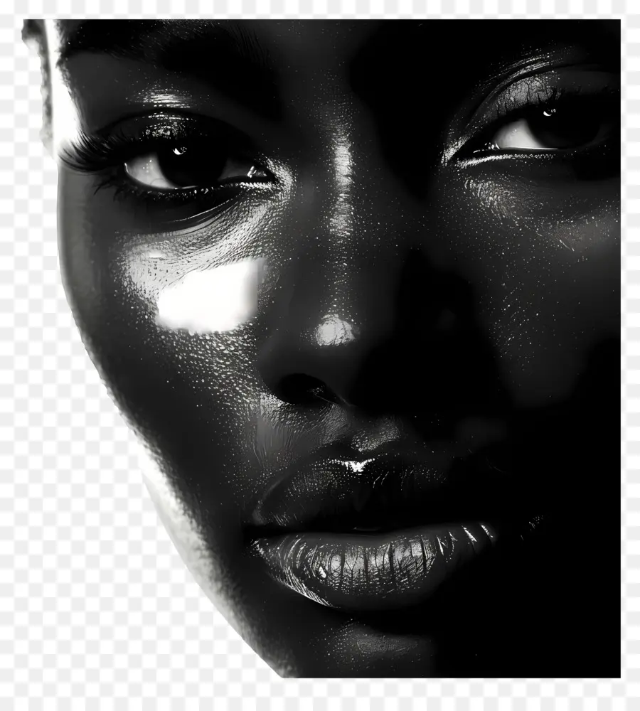Черная женщина лицо，черная женщина PNG
