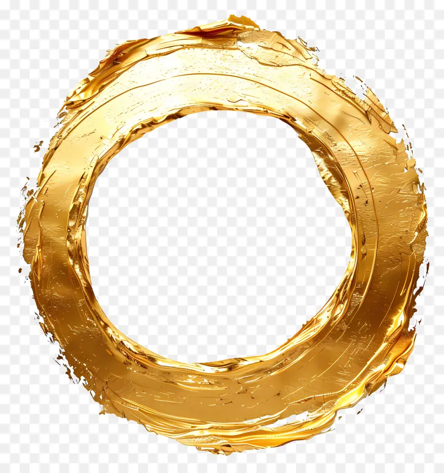 Золотая роскошная рама，золотое кольцо PNG