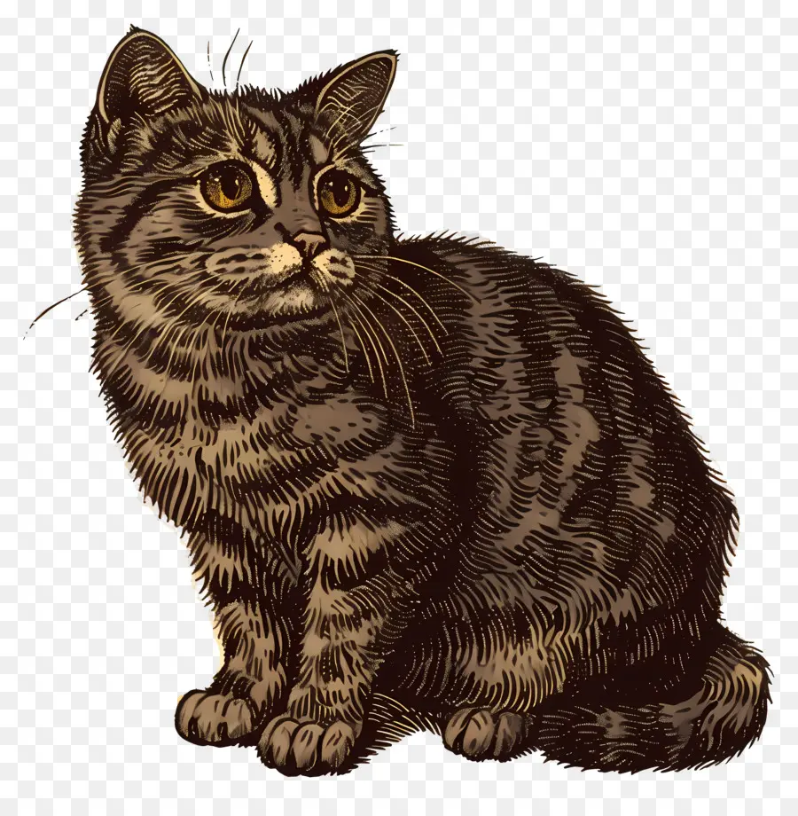 кошка，кошка рисунок PNG