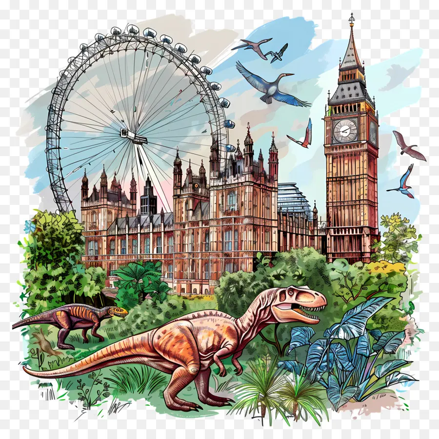 Лондонский музей естественной истории，Парк Динозавров PNG