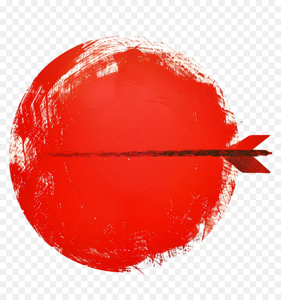 Красный круг со стрелкой，красная сфера PNG