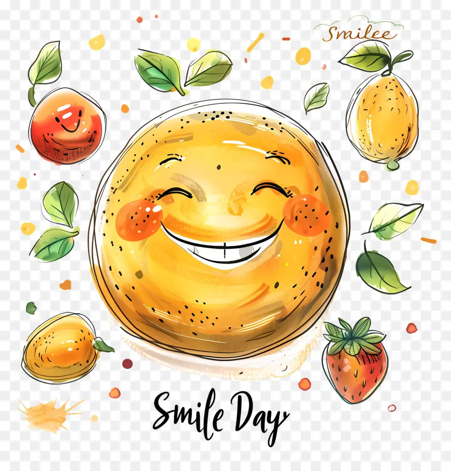 День улыбки，улыбающееся лицо PNG