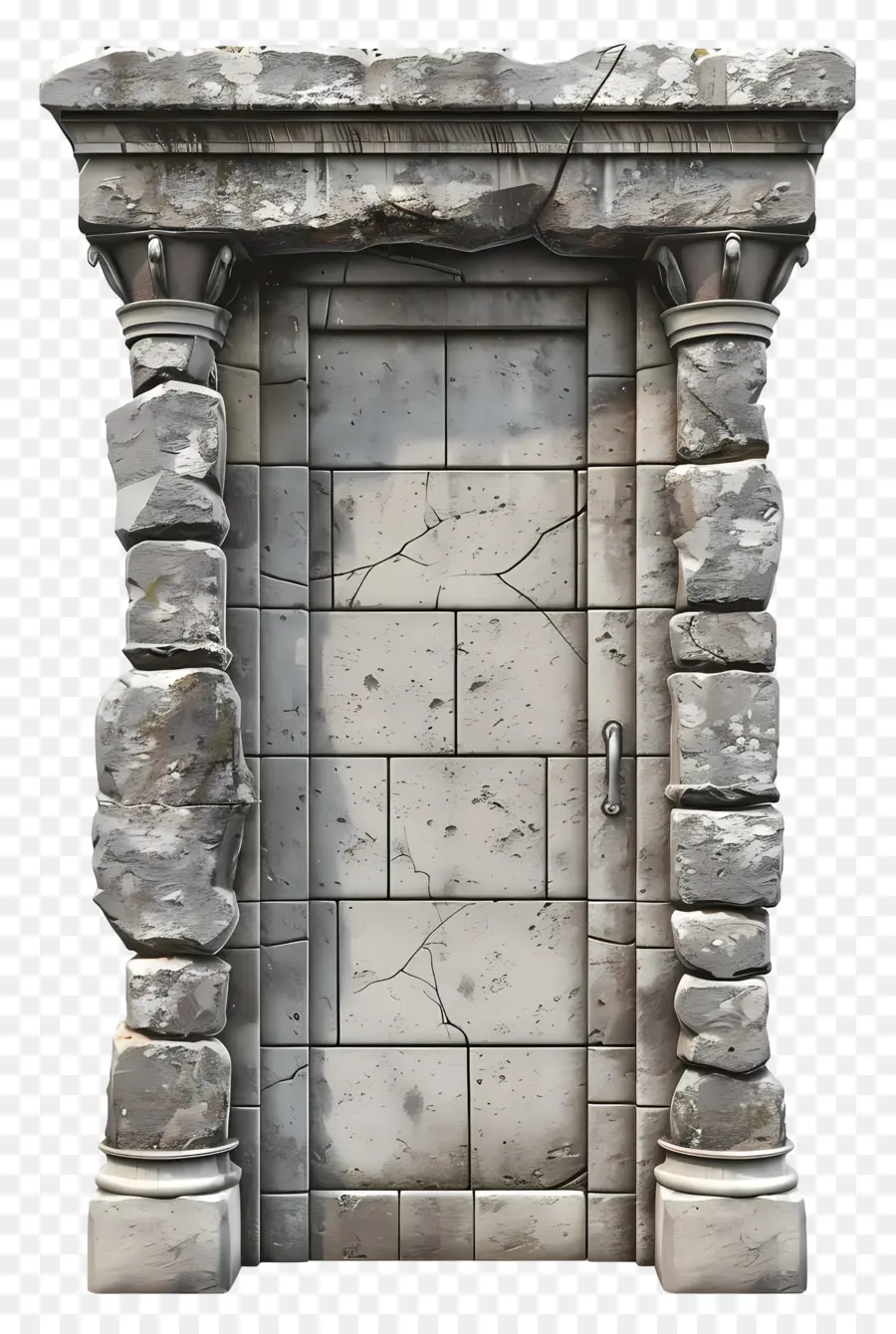 каменная дверная рама，каменная дверь PNG