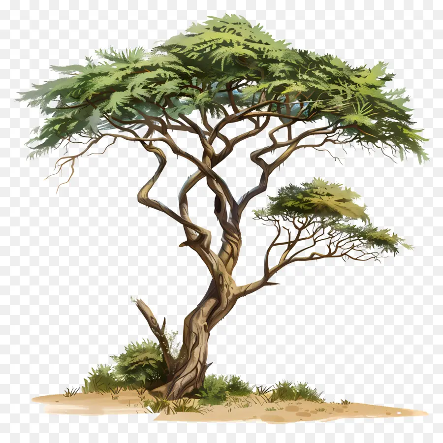 дерево акации，Дерево PNG
