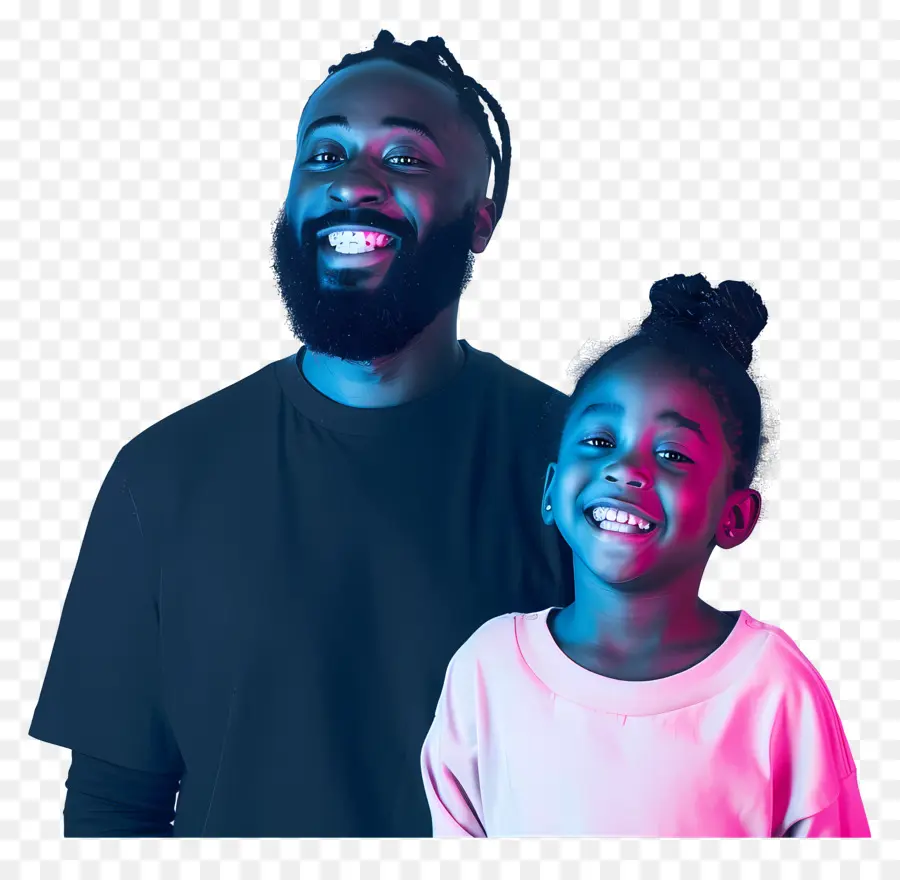 отец и дочь，Black Man PNG