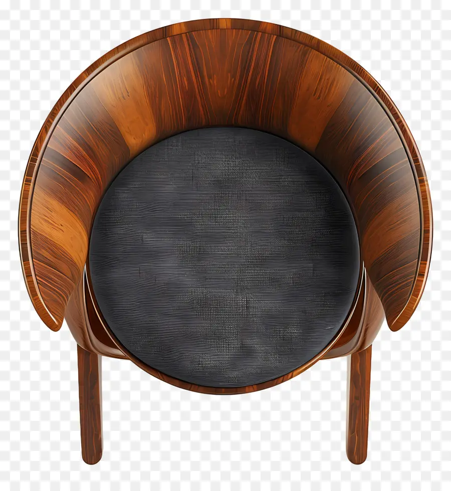 Стул Верхний вид，деревянный стул PNG