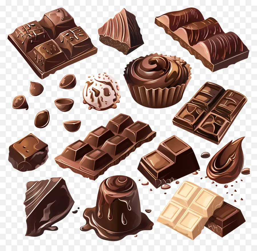Шоколад，Темный шоколад PNG