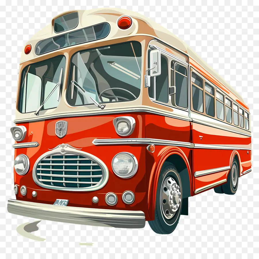 автобус，красный автобус PNG