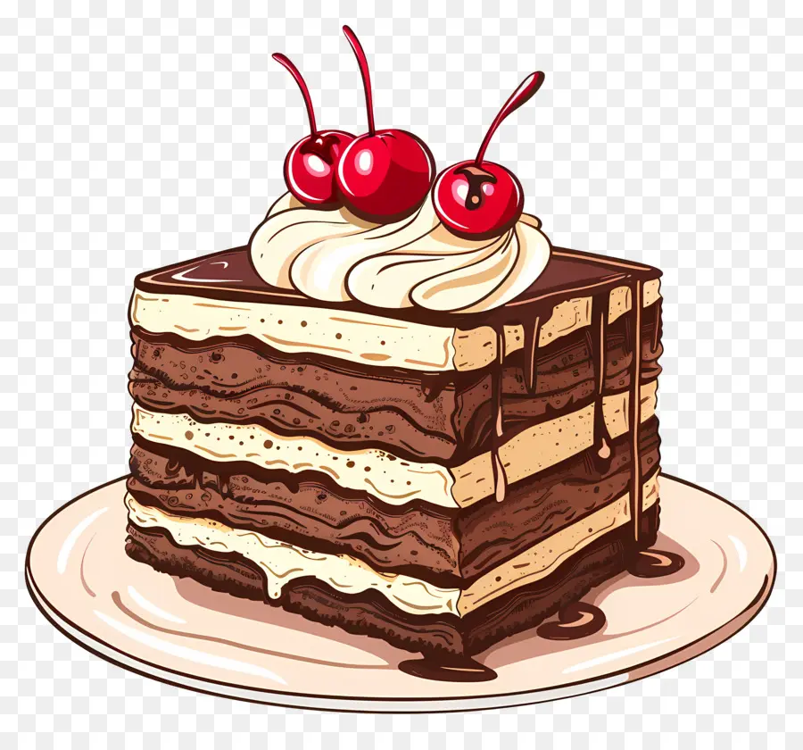 Торт，Шоколадный торт PNG