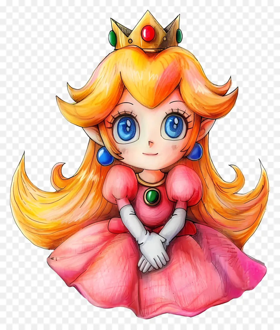 принцесса пич，супер Марио брос PNG