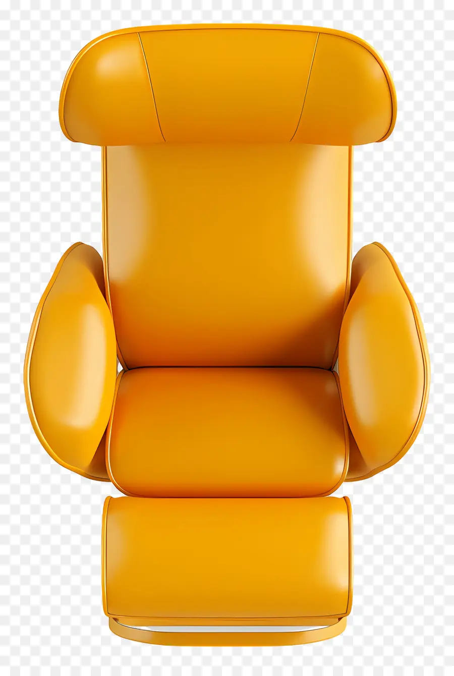 Стул Верхний вид，Желтый кресло для кресла PNG