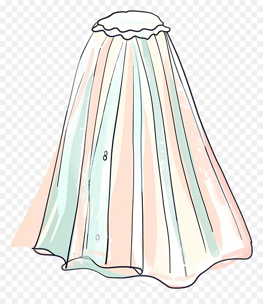 свадебная фата，платье из тюля PNG