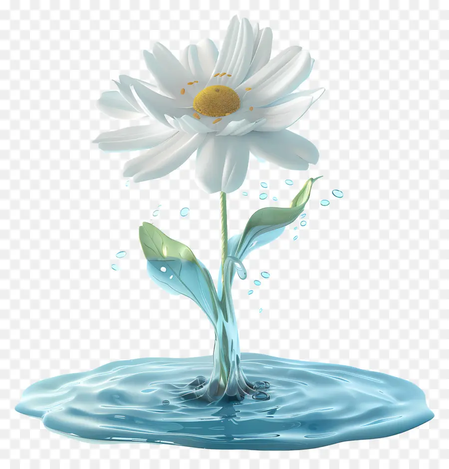 воды，цветок PNG