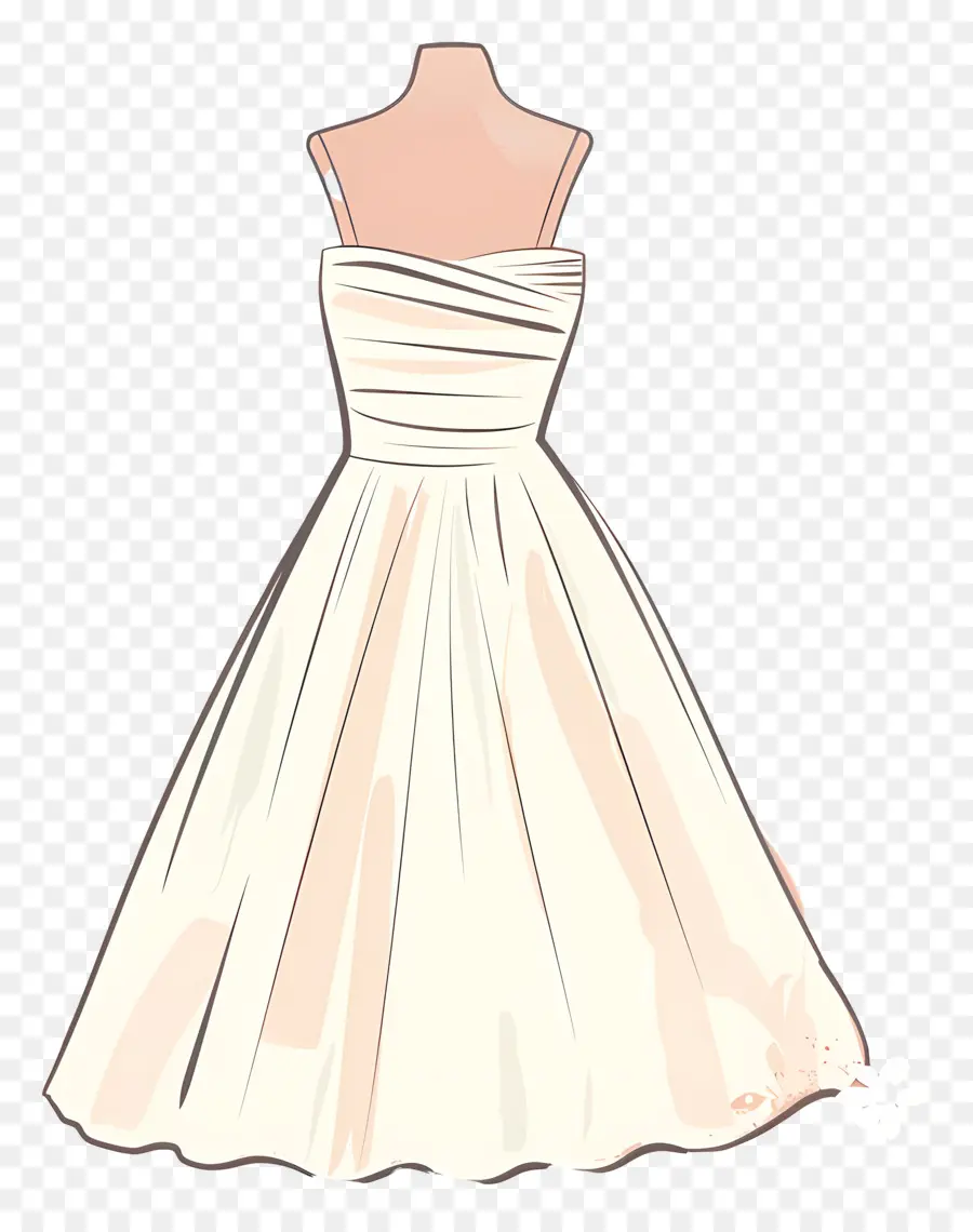 свадебное платье，без бретелек PNG