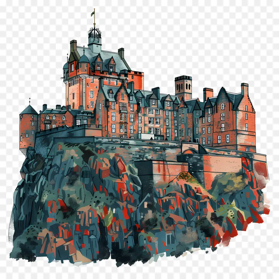эдинбургский замок，замок PNG