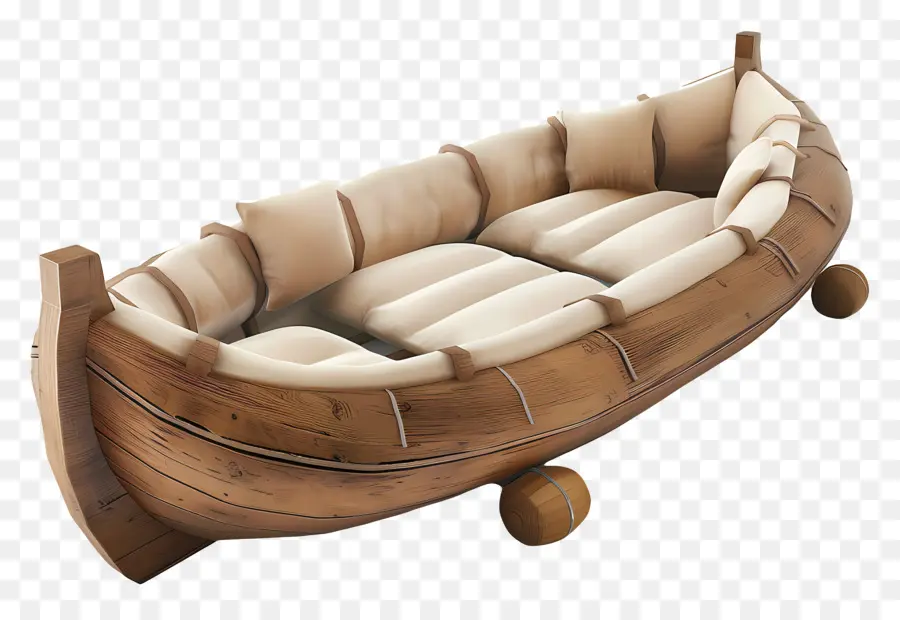плот，деревянная лодка PNG