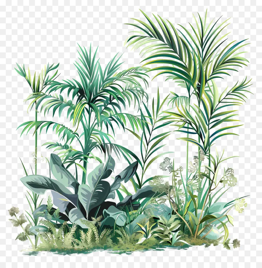 естественная растительность，тропические растения PNG