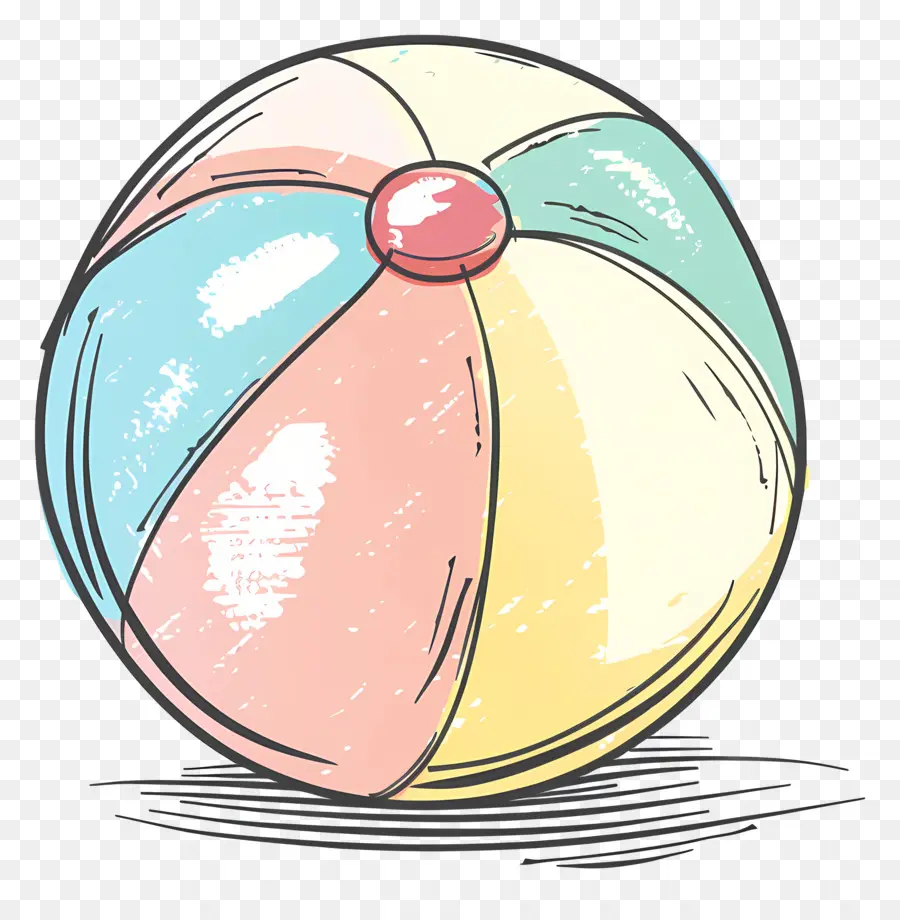 Пляжный мяч，цветные PNG