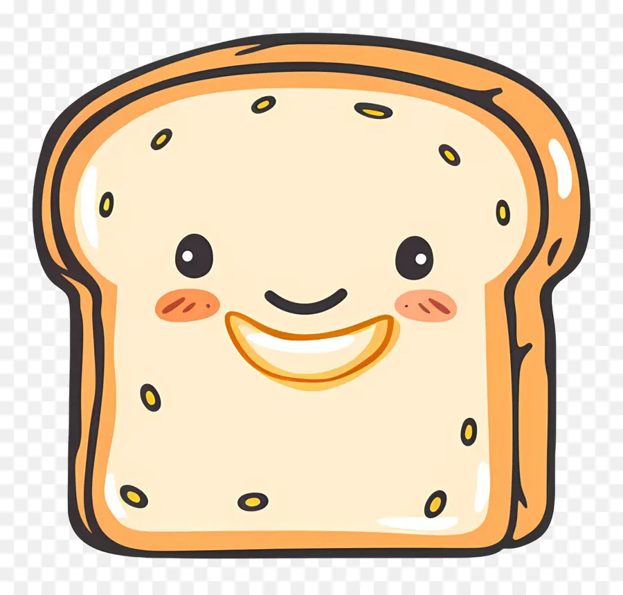 тост，мультипликационный хлеб PNG