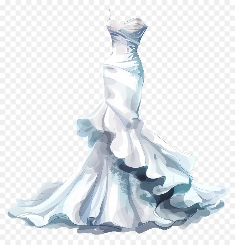 Свадебное платье русалки，свадебное платье PNG