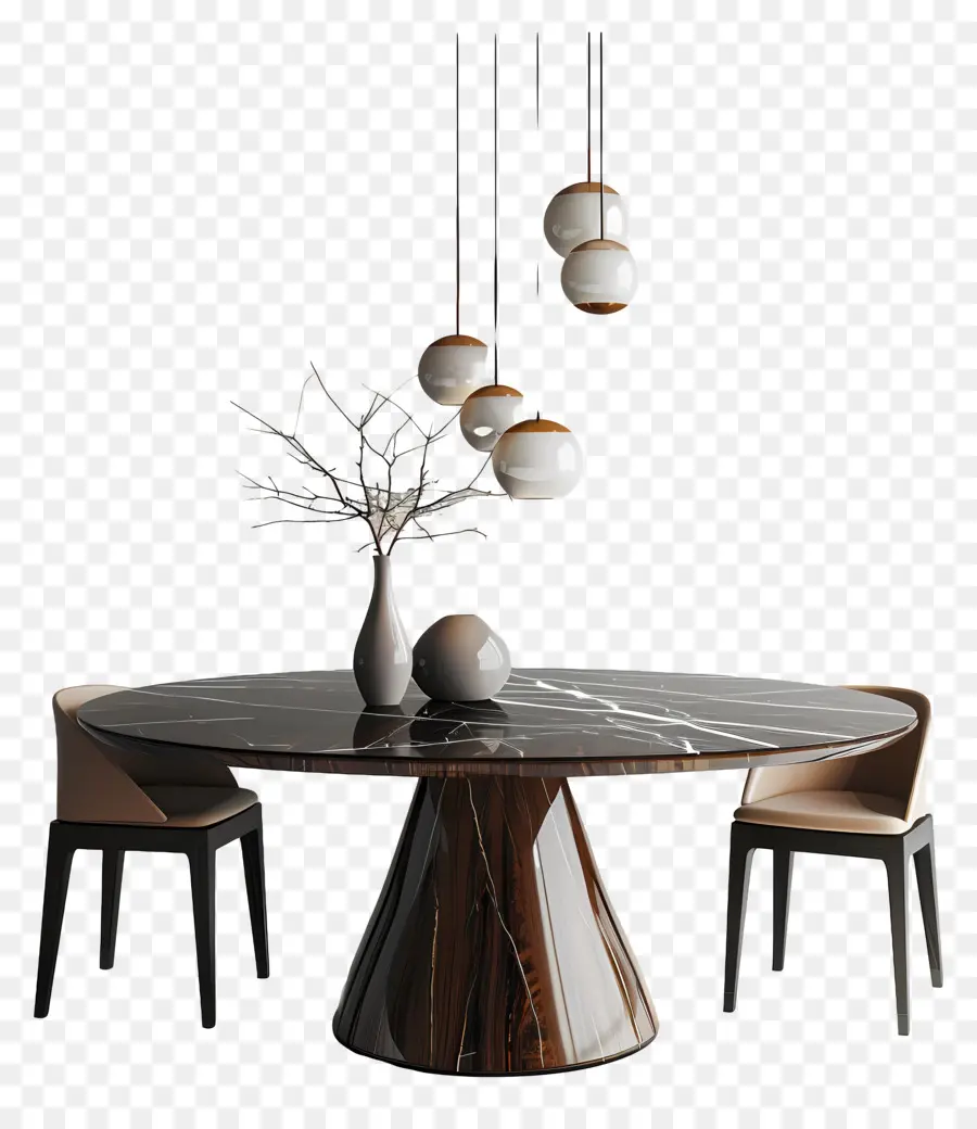 современный обеденный стол，Мраморный обеденный стол PNG