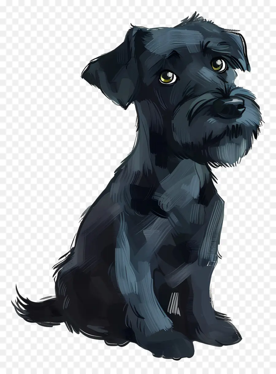 черный пес，маленькая собака PNG