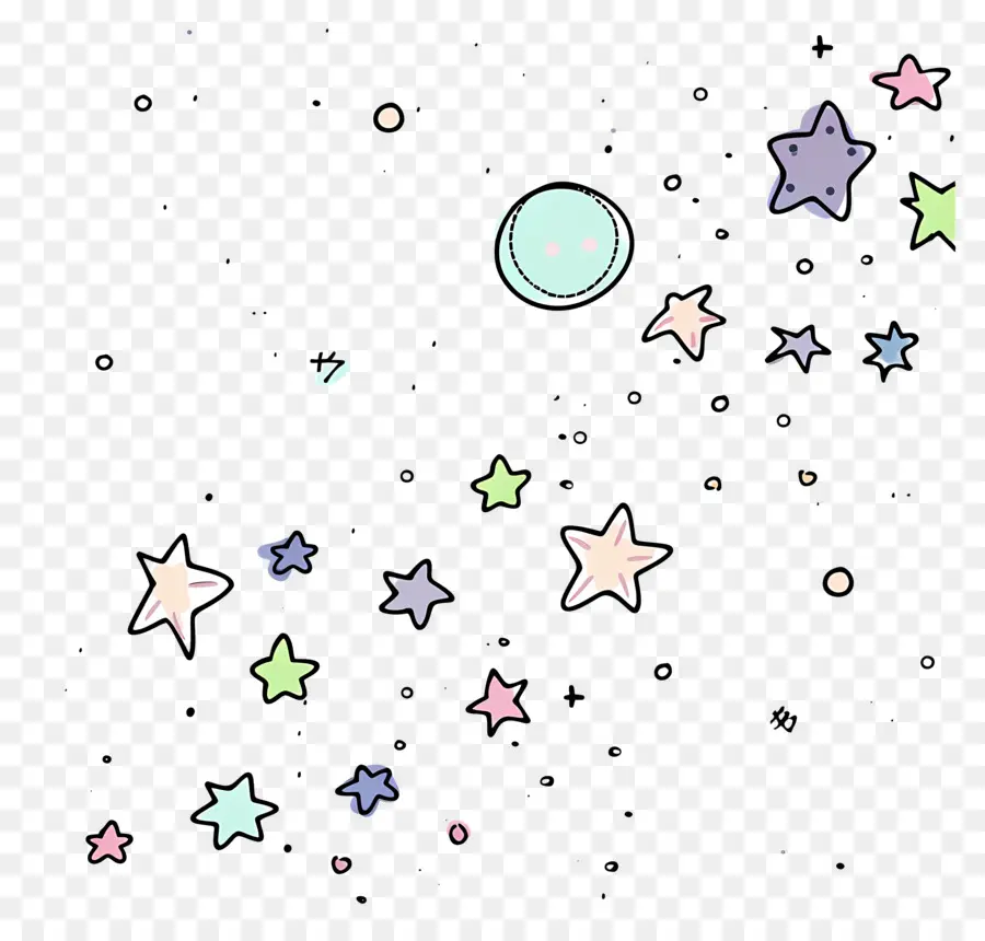 звездное небо，Звезды PNG