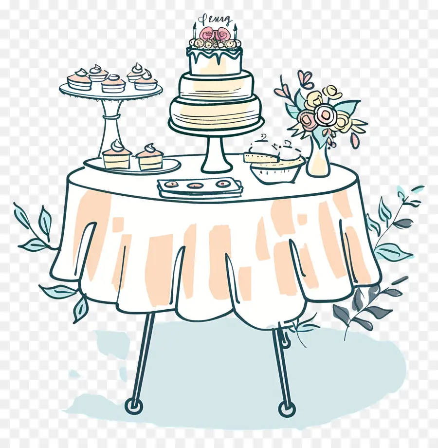Свадебный прием，Свадебный торт PNG