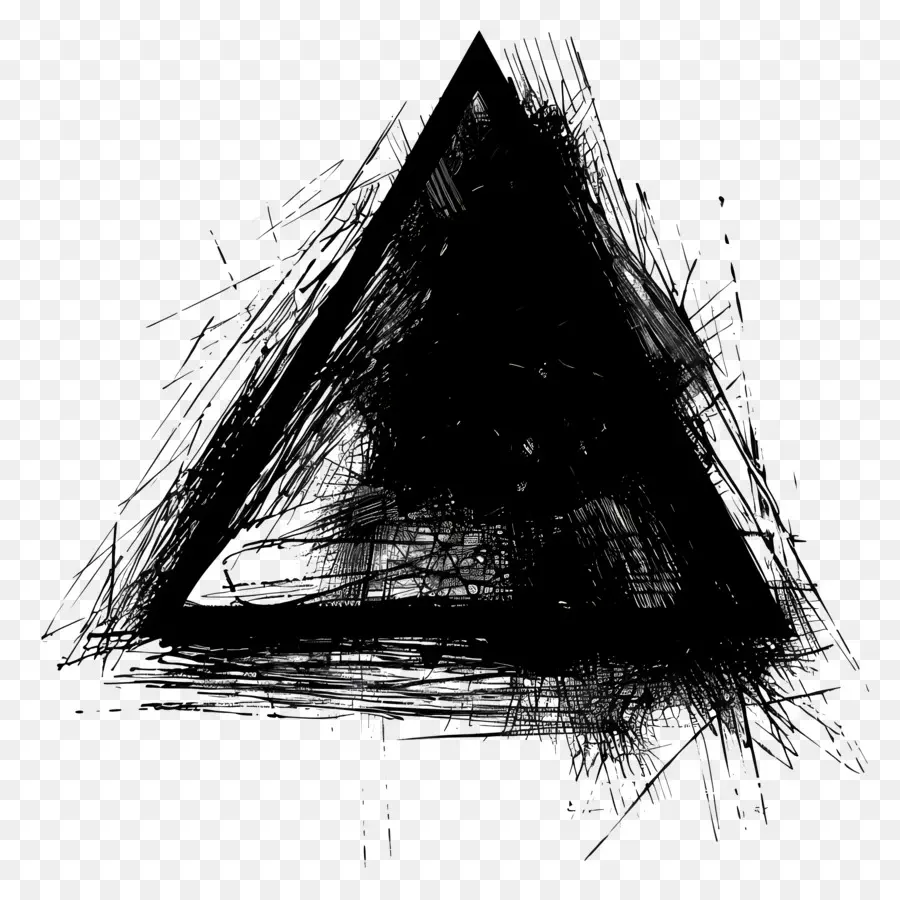 Черный треугольник，треугольник PNG