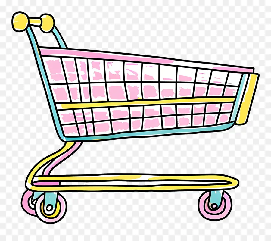 Shopping Cart，красочные PNG
