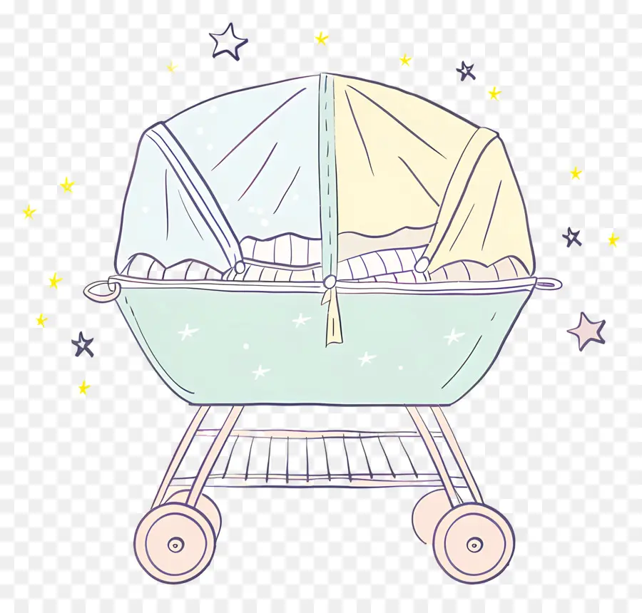 Колыбель，Baby Stroller PNG