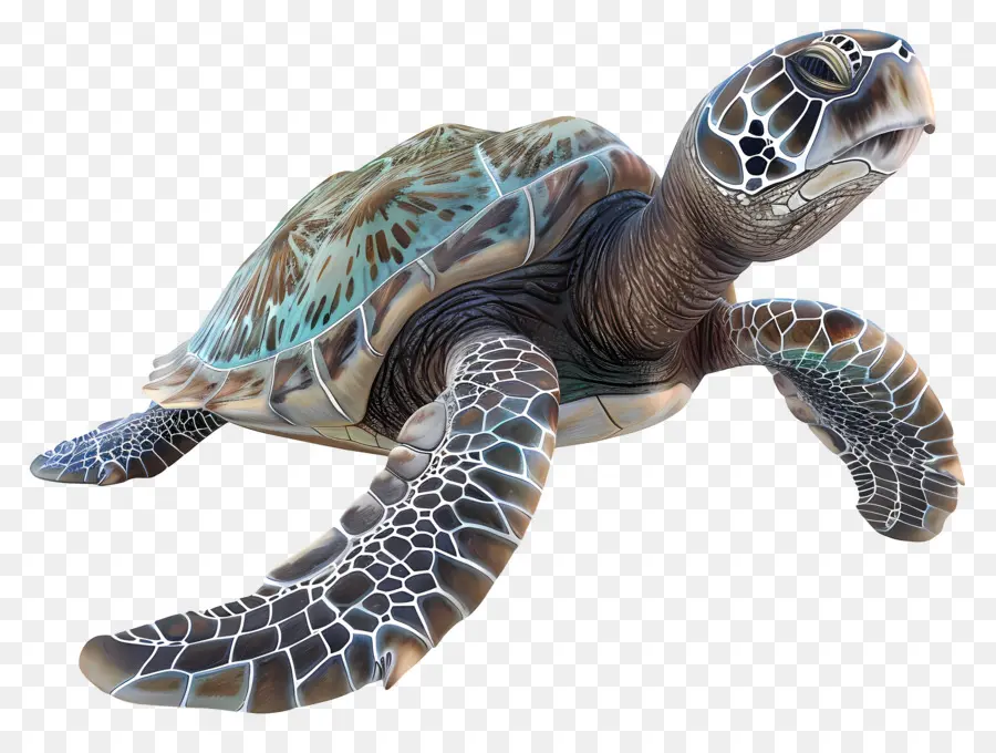 Вид на сторону морских черепах，Морская черепаха PNG