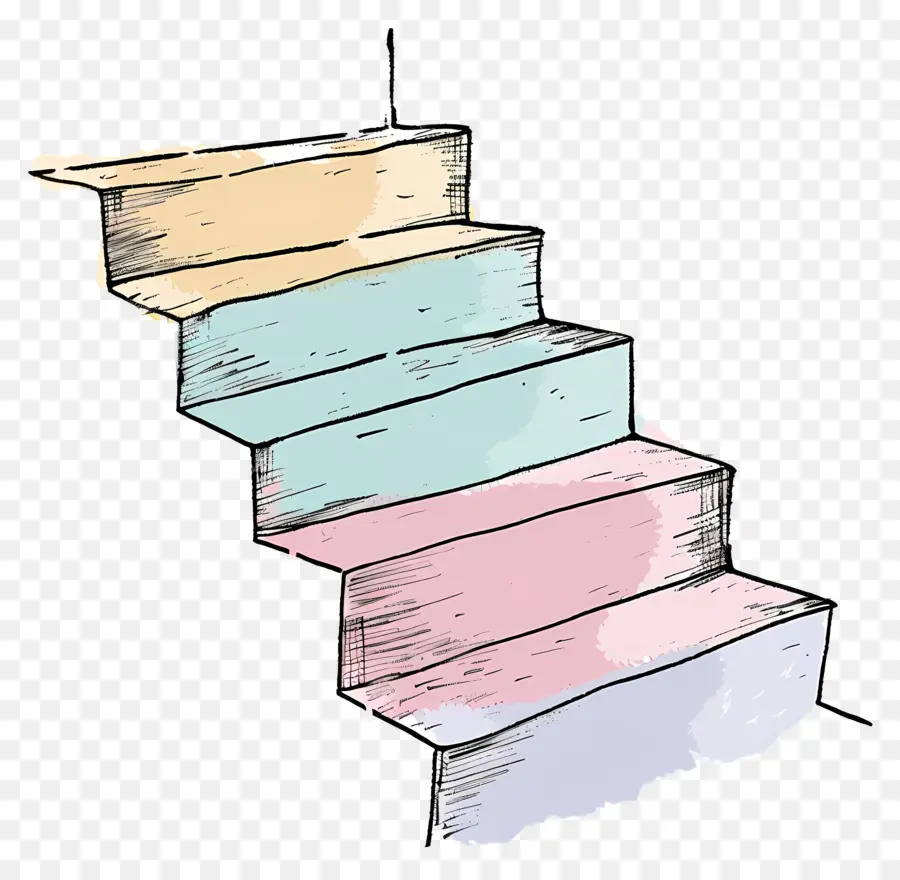 Лестницы，Деревянная лестница PNG