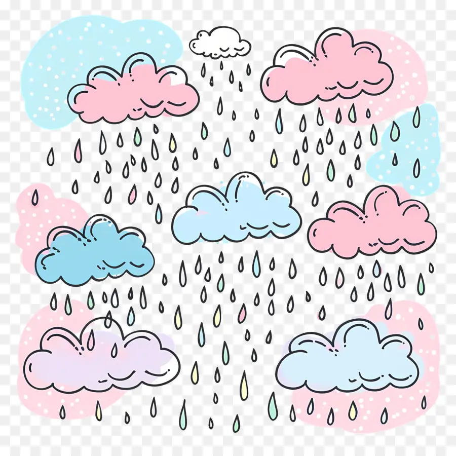 дождь，пасмурное небо PNG