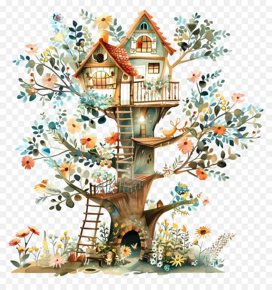 Волшебный Домик На Дереве，Tree House PNG