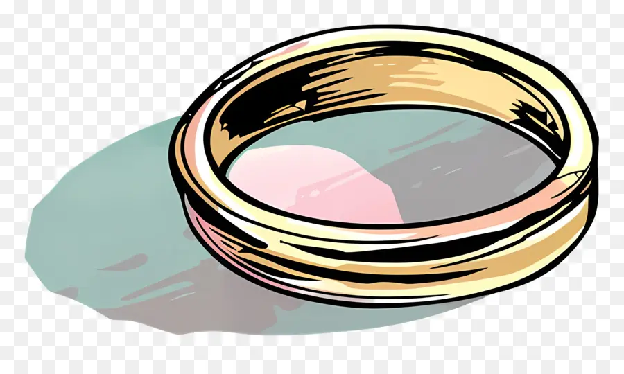 Обручальное кольцо，золотые обручальные кольца PNG