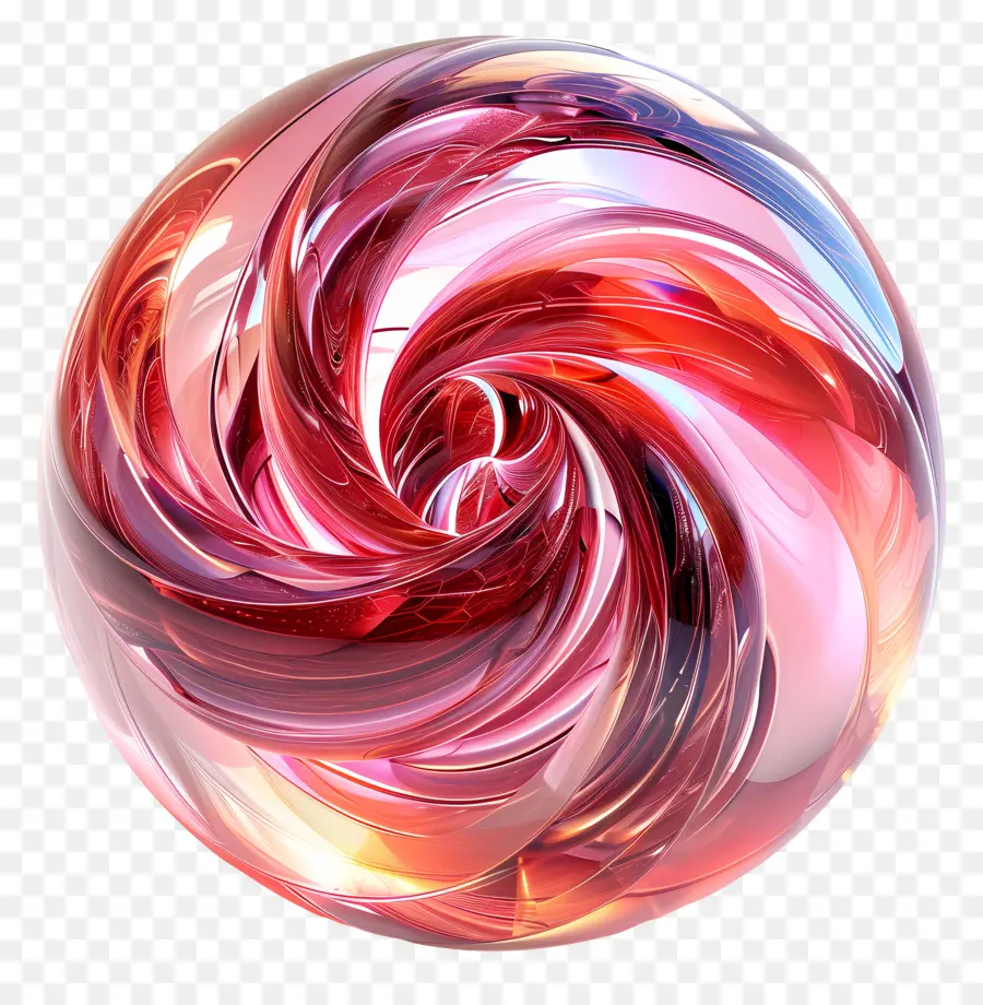 магическая сфера，красный Swirl PNG