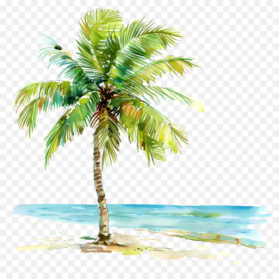 пляж кокосовой пальмы，пляж PNG