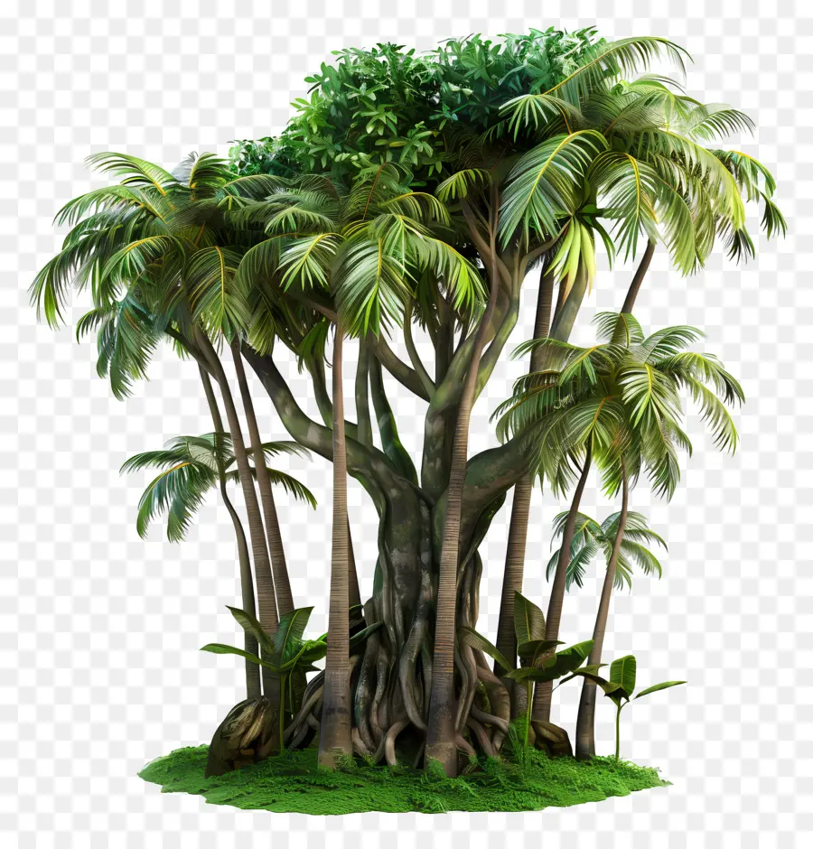 Дерево тропического леса，тропическое дерево PNG
