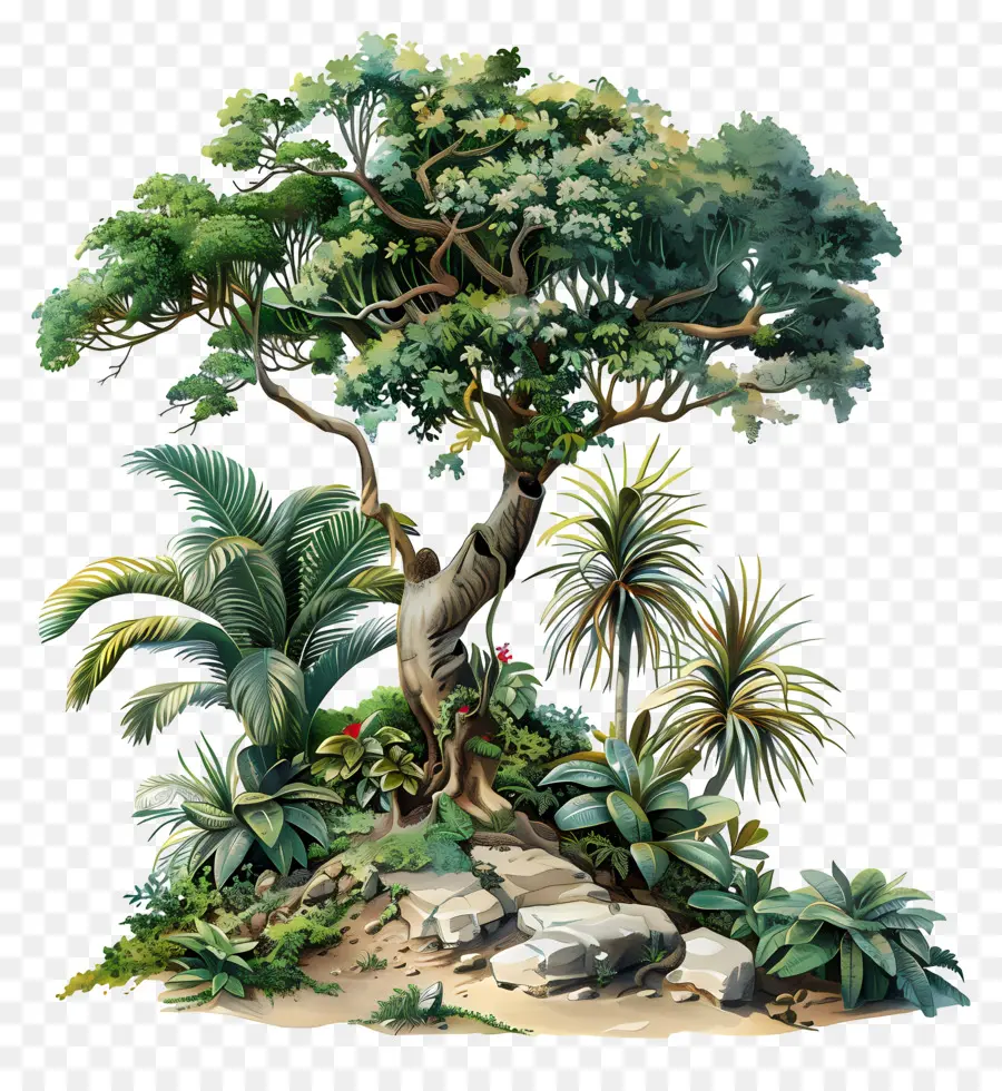 Дерево тропического леса，Tropical Forest PNG