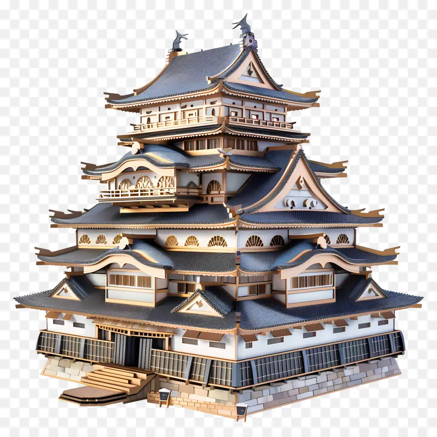 Nijō замок，богато украшенное здание PNG