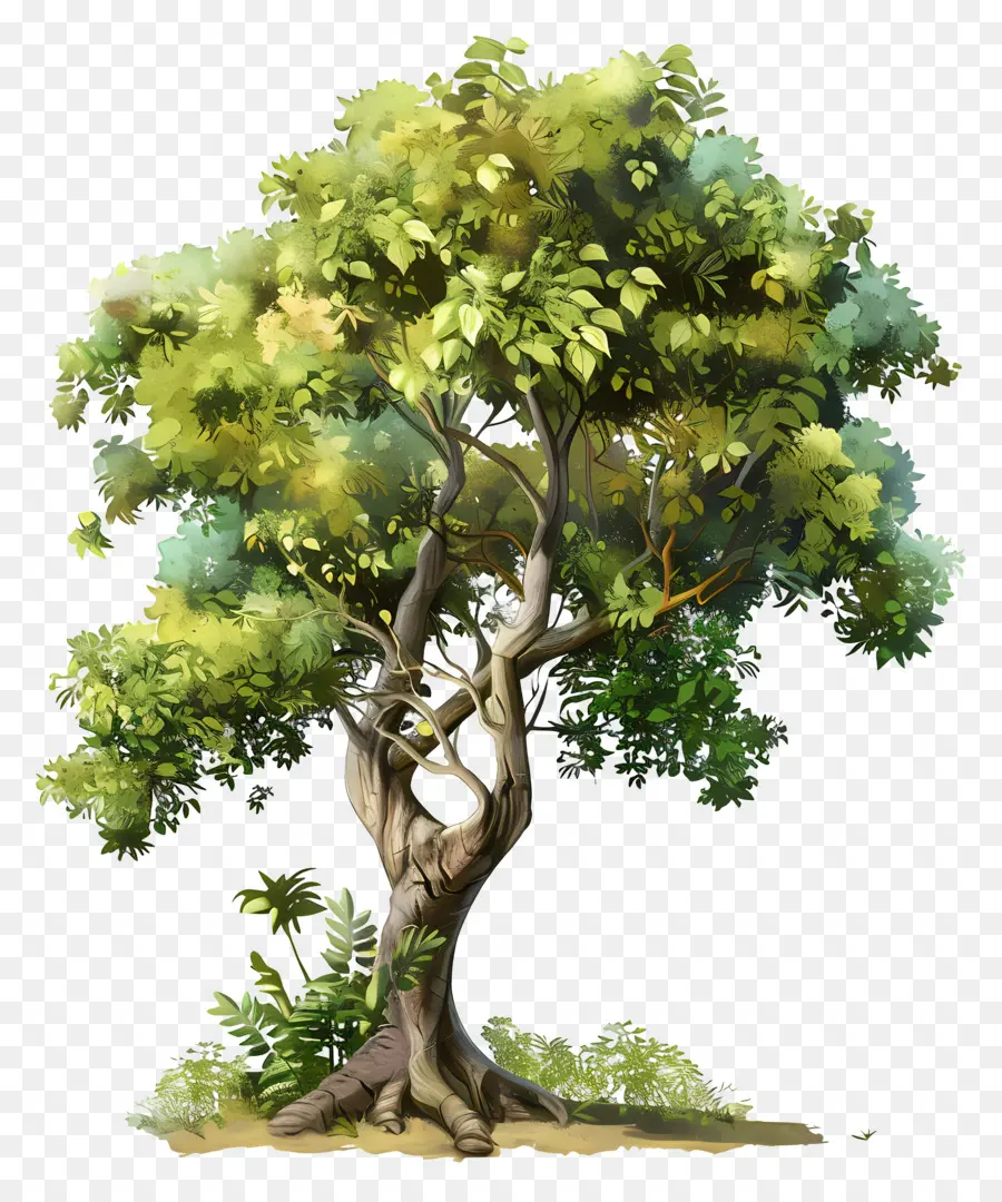 Тропическое дерево тропического леса，Дерево PNG