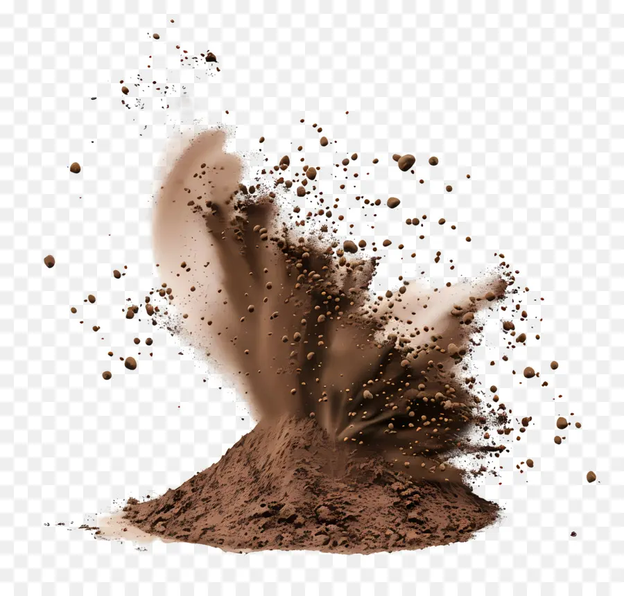 грязная пыль，шоколадная пудра PNG