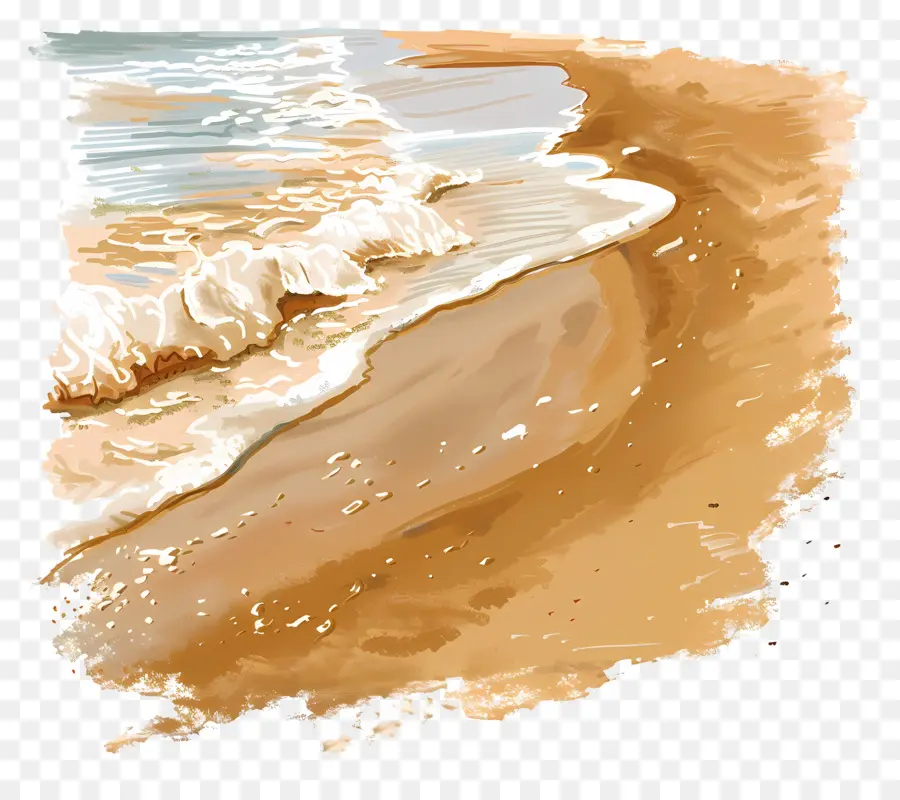 песок на пляже，пляж PNG