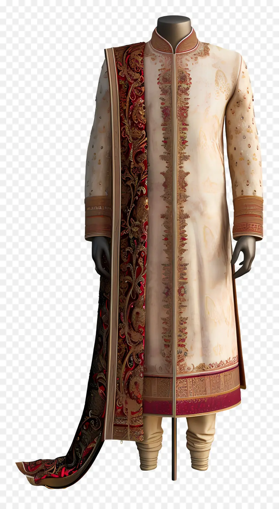 Индийская формальная одежда，шервани PNG