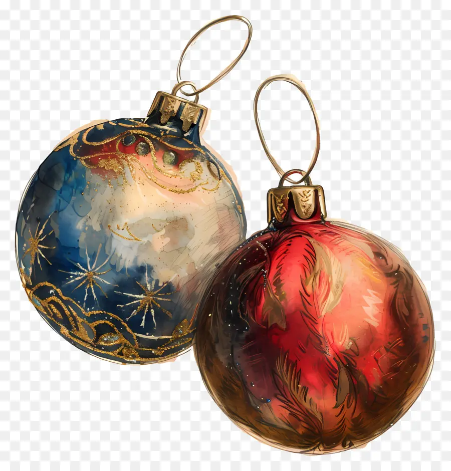 новогодние шары，Christmas Ornaments PNG