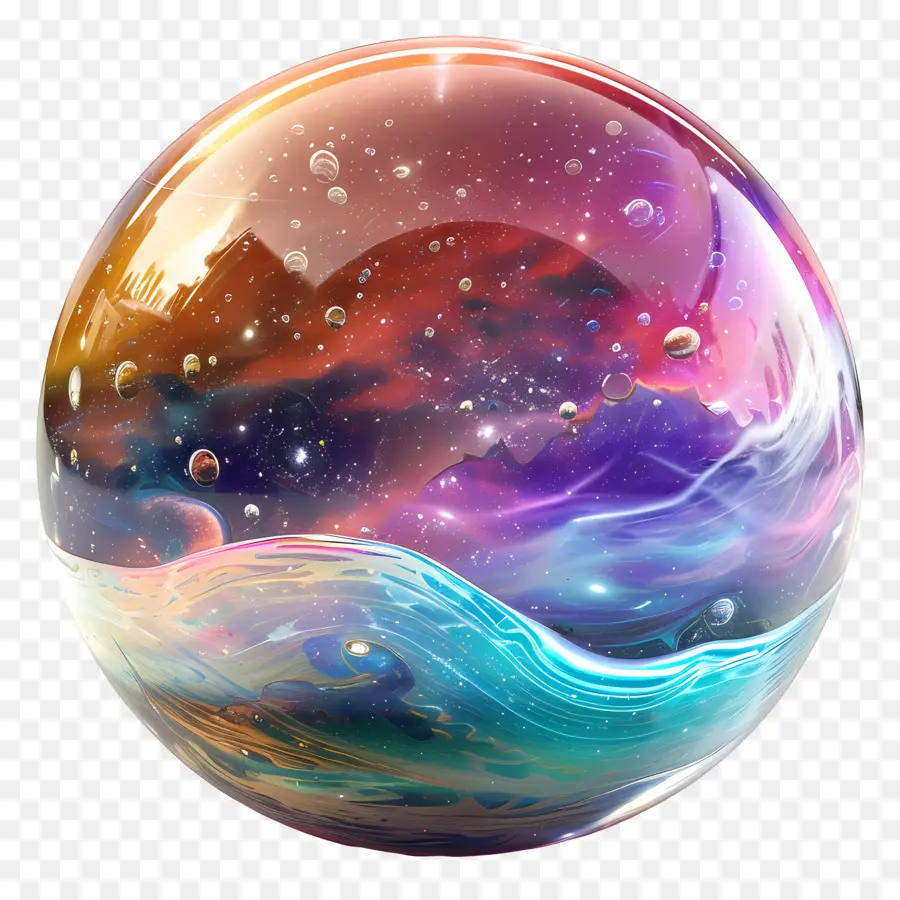 магическая сфера，стеклянный шар PNG
