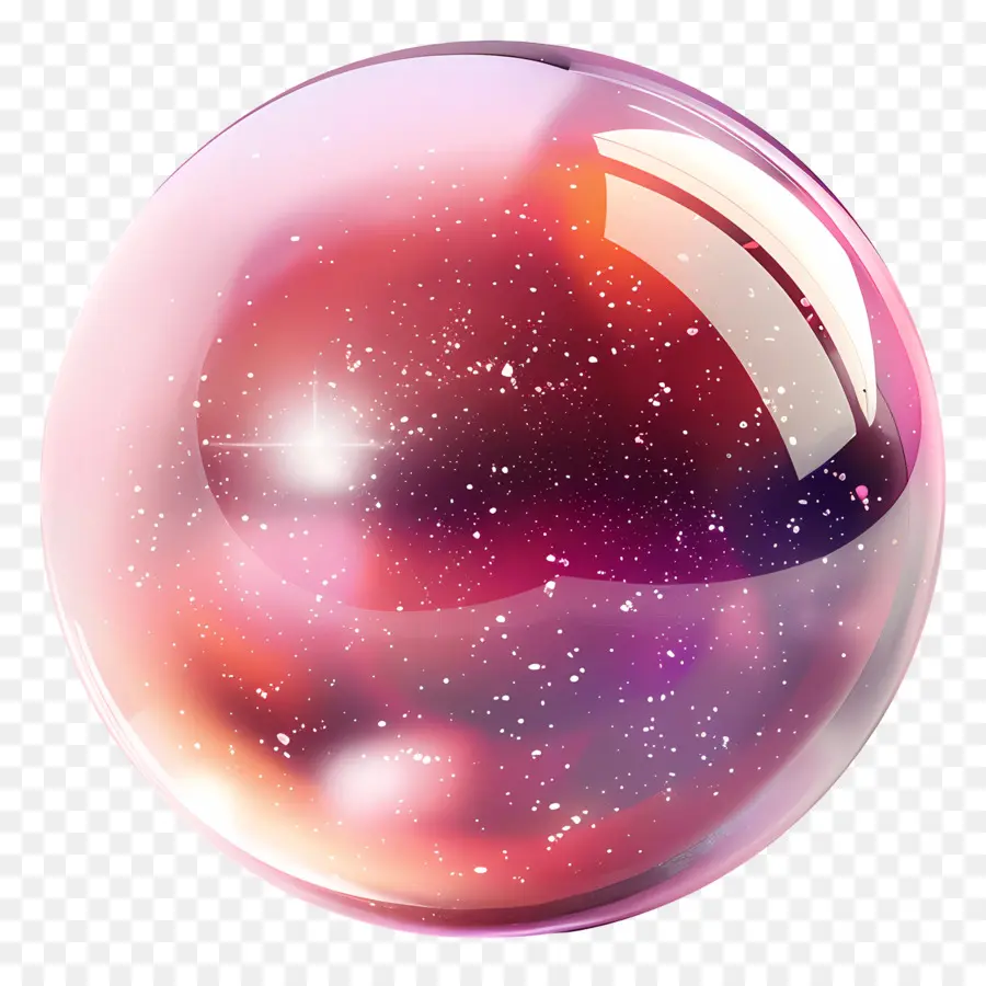 магическая сфера，Цветная стеклянная сфера PNG