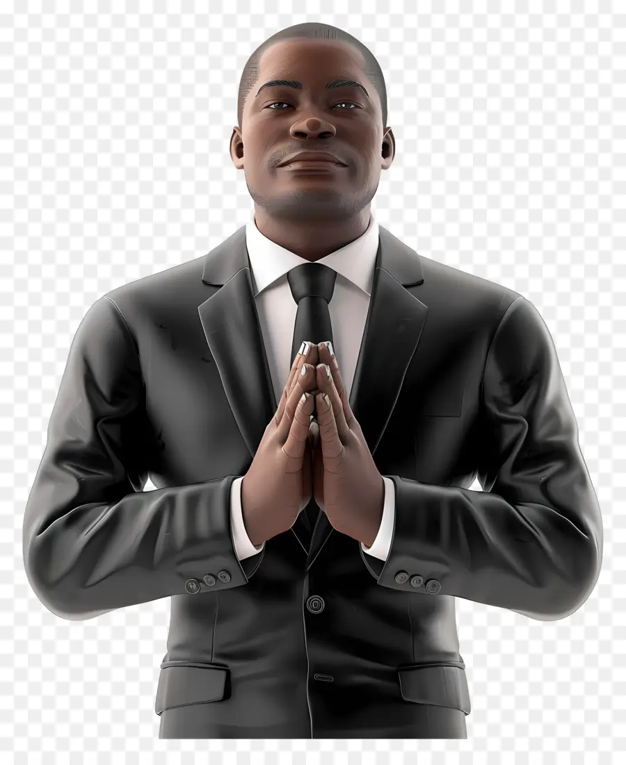 бизнесмен аплодирует，молитва PNG
