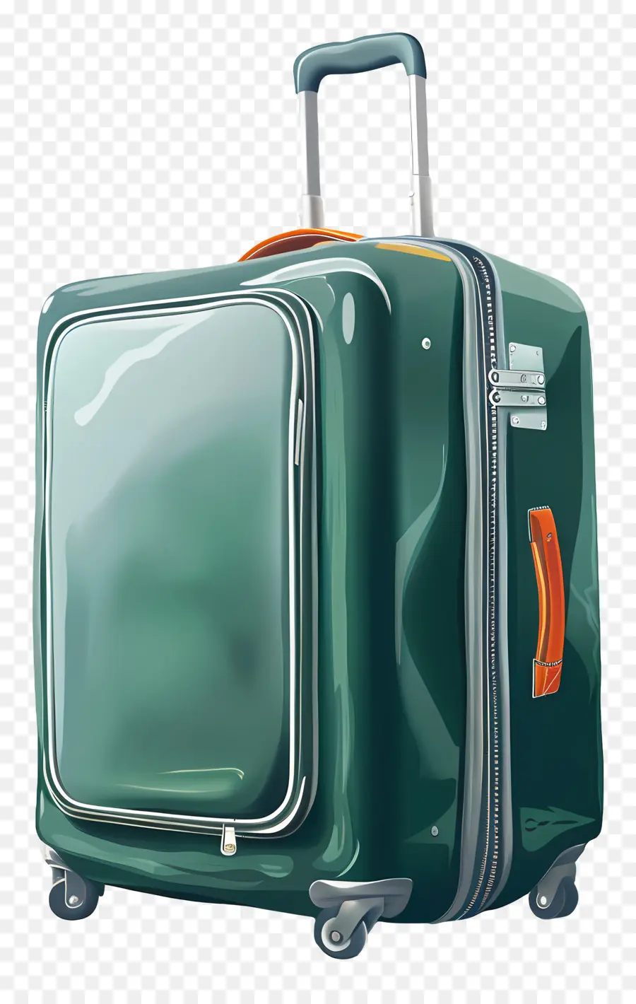 путешествия чемодан，Зеленая багажная сумка PNG